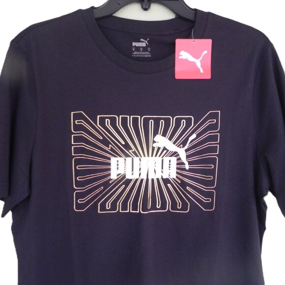 NWT Puma Men's Black and Gold Graphic T-Shirt Size Medium - Picture 4 of 4